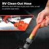 imageCamco Rhino 25Ft CleanOut Camper ampamp RV Black Water Hose  Features a HeavyDuty PVC Design ampamp Bright Orange Color  CleanOut Camper Black Water Grey Water or Tote Tanks  58 Inside Diameter 22990Orange