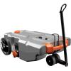 imageCamco Rhino 28Gallon Portable CamperRV Tote Tank  Features 2 Steerable NoFlat Front Wheels ampamp BuiltIn Gate Valve  Includes Removable 24quot Tow Bar 3 Sewer Hose ampamp More RV Accessories 3900528 Gallon
