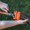 imageCamco RhinoFlex 10Ft RV CleanOut GrayBlack Water Hose with Rinser Cap  Features 4Way Water Pressure Blaster ampamp Water Shutoff Valve  Great for Cleaning Camper Black Water Tanks ampamp More 22999One Size