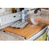 imageCamco Stove Top Cover  Features Adjustable Legs ampamp BuiltIn Juice Groove  Crafted of Natural Bamboo  Fits Most Stove Tops ampamp Measures 295 L x 2125 W x 25 H wfeet 43548