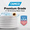 imageCamco TastePURE 10Ft Water Hose  RV Drinking Water Hose Contains No Lead No BPA ampamp No Phthalate  Features DiamondHatch Reinforced PVC Design  12 Inside Diameter Made in the USA 2274312Inch ID