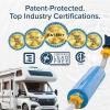 imageCamco Tastepure XL RV  Reliable RV Inline with Flexible Hose Protector  GAC ampamp KDF  Made in USA  Camping Essentials for Fresh Drinking Water 40019Standard Filter