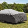imageCamco ULTRAGuard 1214Ft PopUp CamperRV Cover  Features Covered Air Vents ampamp Cinching Straps  Crafted of Spunbond Polypropylene  Includes Storage Bag for RV Storage and Organization 4576312  14