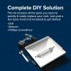 imageCamco Universal RV Roof Vent Replacement Kit  Fits Standard 14quot x 14quot Vent Openings  Works with Jensen Ventline and Elixir Models  Includes 3 Hardware Options 40195