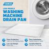 imageCamco Washing Machine Drain Pan  31inches x 35inches OD 29inches x 33inches ID  Pewter 20788White