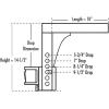 imageEazLift Ball Mount Shank  Features an Adjustable Design PowderCoated Finish and Fits a 2inch x 2inch Receiver 48132
