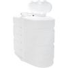 imageCamco CamperRV Dual Propane Tank Cover  Features Hinged Top Panel ampamp Custom Molded Design  Fits 2 30lb Steel Tanks  Protects Propane Tanks During Travel Camping and More  White 50515