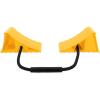 imageCamco Dual Standard RV Wheel Chock wRope  Heavy Duty Trailer Wheel Chock Constructed of Durable Plastic wUV inhibitors  Features Rope Handle for Easy Removal  Use wTires Up to 26in  44470Dual Standard w Rope
