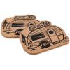 imageCamco Life is Better at The Campsite Coasters  Features Unique CampingRV Themed Design ampamp Crafted of Cork  2Pack 53384