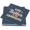 imageCamco Life is Better at The Campsite Paper Napkins  Features a Dark Blue with Red Retro Stars and Large Tan quotLife is Better at The Campsitequot Design  30Count 53496