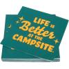imageCamco Life is Better at the Campsite Paper Napkins Dark Green  6 12quot x 6 12quot  30 count 53495Standard