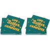 imageCamco Life is Better at the Campsite Paper Napkins Dark Green  6 12quot x 6 12quot  30 count 53495Standard Pack of 2