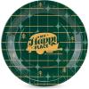 imageCamco Life is Better at the Campsite Paper Plates  9Inch  Green Grid 25Count 534929