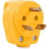 imageCamco Power Grip RV Mini Replacement Plug  Attach 30 Amp RV Plug to Existing 30 Amp RV Extension Cord  Features Ergonomic Designed Handle for Easy Gripping Rated for 125 V3750 W 55283
