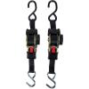 imageCamco Retractable Transom Tie Down Straps 6Foot 1500 lb Break Strength 500 lb Safe Working Load 2Pack 50033