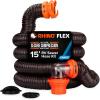 imageCamco Rhino RV Sewer Hose Kit  Includes RhinoFLEX 20ft Sewer Hose ampamp Sidewinder 20ft Sewer Hose Support  Superior RV Tank Dumping 3979915 Rhino Sewer Hose