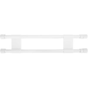 imageCamco 28quot Double RV Refrigerator Bar Holds Food and Drinks in Place During Travel Prevents Messy Spills Spring Loaded and Extends Between 16quot and 28quot  White 44073White