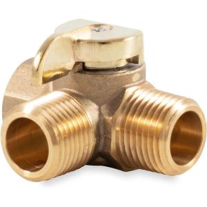 imageCamco 3Way Valve Replacement for RV Winterization Water Heater byPass Kit  Heavy Duty Brass Construction  Provides Easy NonRestricted Flow ampamp Installs Easy 374633Way Valve Only