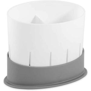 imageCamco 43513 Countertop Utensil Drainer  Perfect for Storing and Drying Eating Utensils Sponges Brushes and Soap  Includes A Perforated Drainer and Base to Keep Countertops Dry