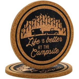 imageCamco 53228 Libatc Coaster Cork Truck Trailer 2 Pack