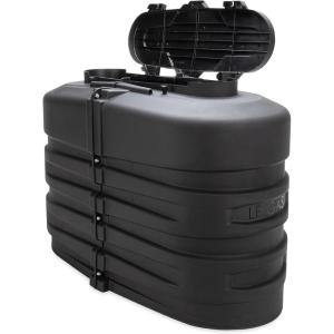 imageCamco CamperRV Dual Propane Tank Cover  Features Hinged Top Panel ampamp Custom Molded Design  Fits 2 20lb Steel Tanks  Protects Propane Tanks During Travel Camping and More  Black 50504
