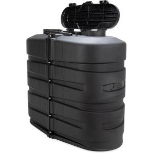 imageCamco CamperRV Dual Propane Tank Cover  Features Hinged Top Panel ampamp Custom Molded Design  Fits 2 30lb Steel Tanks  Protects Propane Tanks During Travel Camping and More  Black 50514