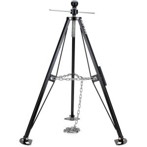 imageCamco EazLift 5th Wheel King Pin Tripod Stabilizer  Features Adjustable Height ampamp 5000 lb Certified Load Capacity  Heavy Duty RV Stabilizer  Folds for Easy RV Storage and Organization 48855Gooseneck Stabilizer Tripod Jack