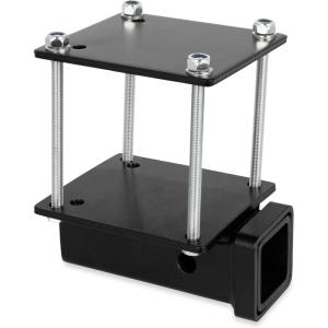 imageCamco EazLift CamperRV Bumper Hitch  Ideal for Bikes Cargo Racks ampamp More  Clamps onto 4 Square RV Bumpers  No Drilling Required for Install  Crafted of Heavy Duty PowderCoated Steel 48473