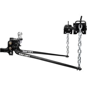 imageCamco EazLift Elite 1000lb Weight Distribution Hitch Kit with Manually Adjusted Sway Control  ReadytoTow with PreInstalled Hitch Ball Sway Control Ball UBolts ampamp Chain Package 48058800 lb Kit