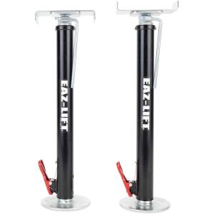 imageCamco EazLift RV Slide Out Supports  HeavyDuty Steel Support Jacks for Camper  Adjustable Height from 19quot to 47quot with Incremental Lock Positions  Supports Up to 5000lbs Each  Set of 2 48866Premium Design