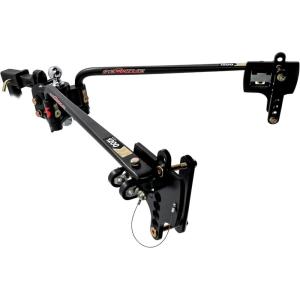 imageCamco EazLift ReCurve R6 1000lb CamperRV Weight Distribution Hitch Features Premium Adaptive Sway Control ampamp 2516quot Hitch Ball w15000lb Max Rating  1200lb Max Tongue Weight Rating 48733