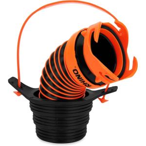 imageCamco Flexible 3in1 RV Sewer Hose Adapter ampamp Drain Seal  Easily Connect Your Camper Sewer Hose to 3 3 12 or 4 inch Inlets Even with Damaged Threads  Features RhinoExtreme Hose and Handle 39319Standard