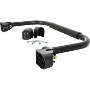 imageCamco FoldAway RV Grab Handle  Provides Secure Hold for Entering ampamp Exiting  Measures 18in for Smaller RVs ampamp Trailers  Easily Installs Beside RV Door Hardware Included  White 42198Black