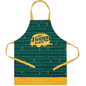 imageCamco Life is Better at The Campsite Adjustable Apron  Features a Truck and TreeThemed Design Made Entirely of Cotton and is Machine Washable 53258Green Grid