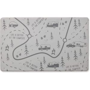 imageCamco Life is Better at The Campsite AntiFatigue Kitchen Mat Map Design  Reduces Discomfort While Standing for Extended Periods  Features a NonSlip Surface 53436Map Design