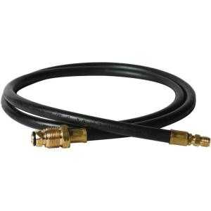 imageCamco Olympian 5Foot CamperRV Propane Supply Hose  Features BuiltIn Excess Flow Protection  Easily Connects Trailer to 2030lb Propane Tank 590335 Foot