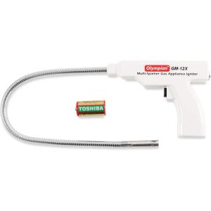 imageCamco Olympian GM 12X Multi Sparker  26inch Long w 20inch Pipe Battery Operated Gas Appliance Lighter  No Butane Required  5756120 Flex Extender Multi Sparker