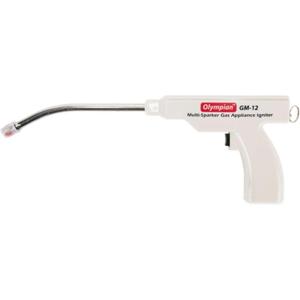 imageCamco Olympian GM 12X Multi Sparker  26inch Long w 20inch Pipe Battery Operated Gas Appliance Lighter  No Butane Required  575617 Curved Pipe Multi Sparker