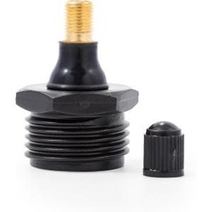 imageCamco RV Blow Out Plug with Schrader Valve  Features Rust Resistant Double Plastic Construction  Essential RV Winterization Tool Prevents Freeze Damage 36133
