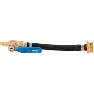 imageCamco RV Winterization Fresh Water Blow Out Hose with Ball Valve  Easy to Use ampamp Features Double Brass Build  Essential RV Winterizing Tool  for Use with an Air Compressor 36170