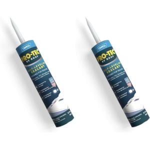 imageCamco SelfLeveling CamperRV Roof Sealant  Designed to Seal EPDM Rubber TPO Fiberglass Wood ampamp More  Seal Along Roof Edges Vent Pipes ampamp Air Vents  101 Fl Oz 41464101 Fl Oz Pack of 2