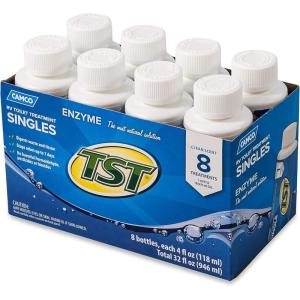 imageCamco TST MAX RV Toilet Treatment 1Gallon  Control Unwanted RV Sewer Odors ampamp Break Down Waste and RV Toilet Paper  Biodegradable Septic Safe Formula  Orange Scent 41173Clean