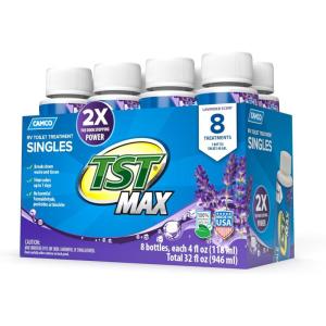 imageCamco TST MAX RV Toilet Treatment 1Gallon  Control Unwanted RV Sewer Odors ampamp Break Down Waste and RV Toilet Paper  Biodegradable Septic Safe Formula  Orange Scent 41173Lavender