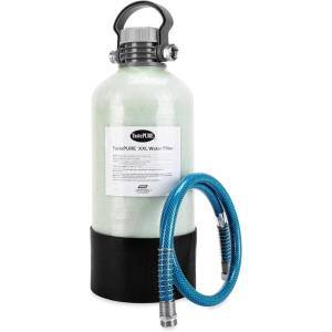 imageCamco TastePURE XXL CamperRV Water Filter  Prevents Bacteria Growth ampamp Reduces Bad Taste Odor ampamp More  Features LongTerm Water Filtration wGAC ampamp KDF  Includes 4 RV Drinking Water Hose 40015