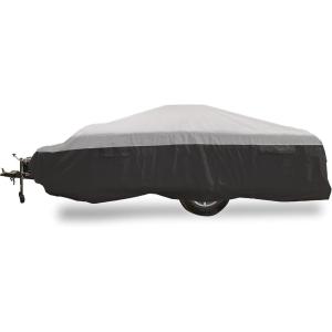 imageCamco ULTRAGuard 1214Ft PopUp CamperRV Cover  Features Covered Air Vents ampamp Cinching Straps  Crafted of Spunbond Polypropylene  Includes Storage Bag for RV Storage and Organization 4576310  12