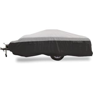 imageCamco ULTRAGuard 1214Ft PopUp CamperRV Cover  Features Covered Air Vents ampamp Cinching Straps  Crafted of Spunbond Polypropylene  Includes Storage Bag for RV Storage and Organization 4576312  14