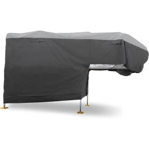 imageCamco ULTRAGuard Camper ampamp RV Cover  Fits Slidein Campers Up to 18 2quot  Features Zipper Entry Doors ampamp Covered Air Vents  Crafted of Polypropylene  Storage Bag Included 45770146  166
