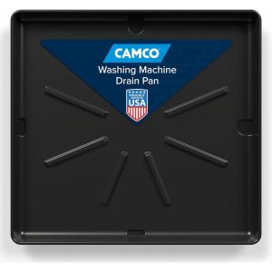 imageCamco Washing Machine Drain Pan  31inches x 35inches OD 29inches x 33inches ID  Pewter 20788graphite