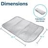 imageCamco 45164 62quot x 30quot SunShield Reflective Window Cover2525 Inch x 1625 Inch