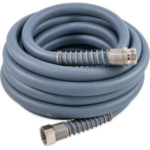 imageCamco EvoFlex 25Ft Water Hose  RV Drinking Water Hose Contains No Lead No BPA ampamp No Phthalate  Flexible Design wStainless Steel Strain Relief Ends  58 Inside Diameter Green22581Slate
